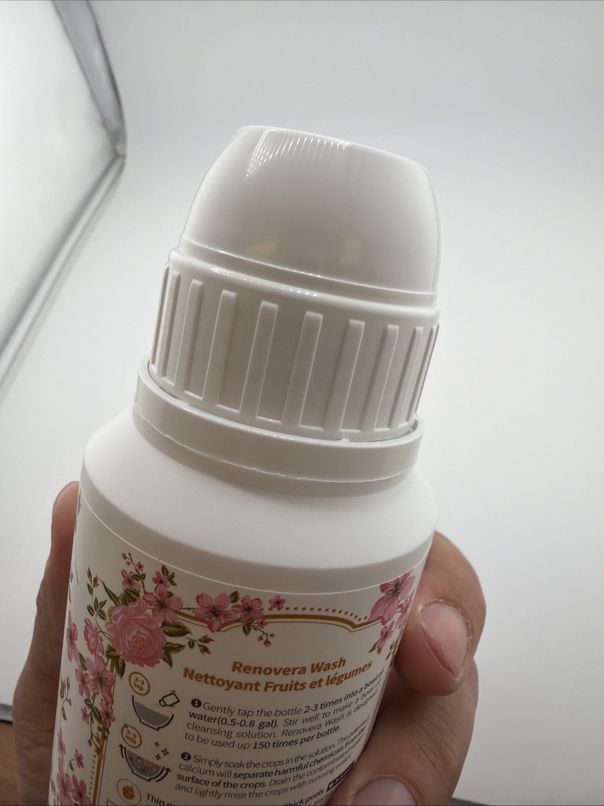 Renovera Fruit & Vegetable Wash Bottle 150g / 5.3 Fl oz New In box