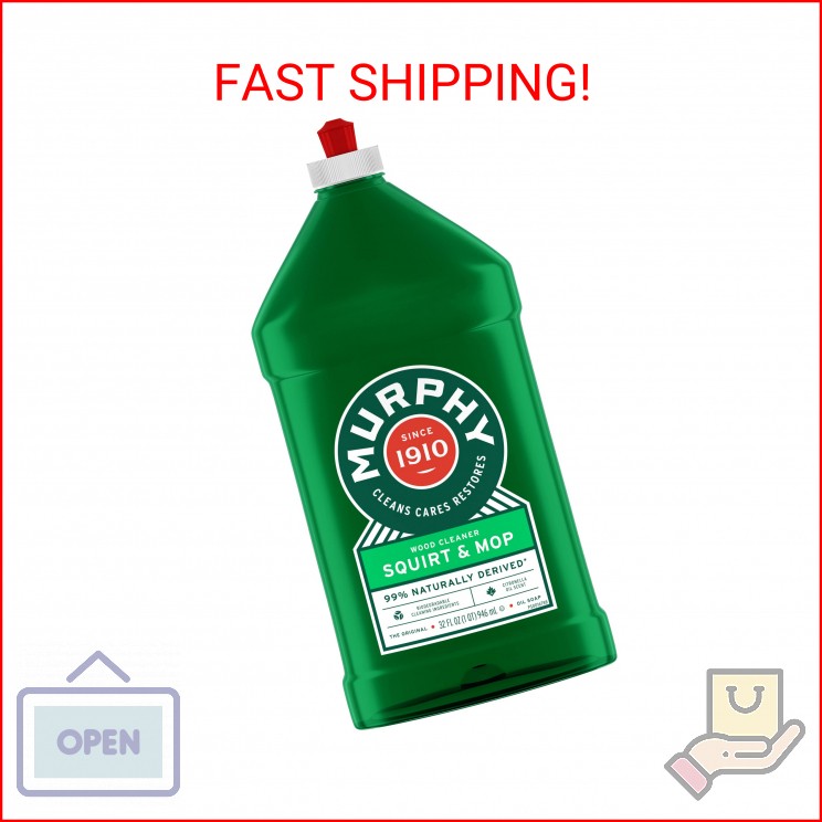 Murphy’s Oil Soap Squirt and Mop Wood Floor Cleaner – 32 Fluid Ounce