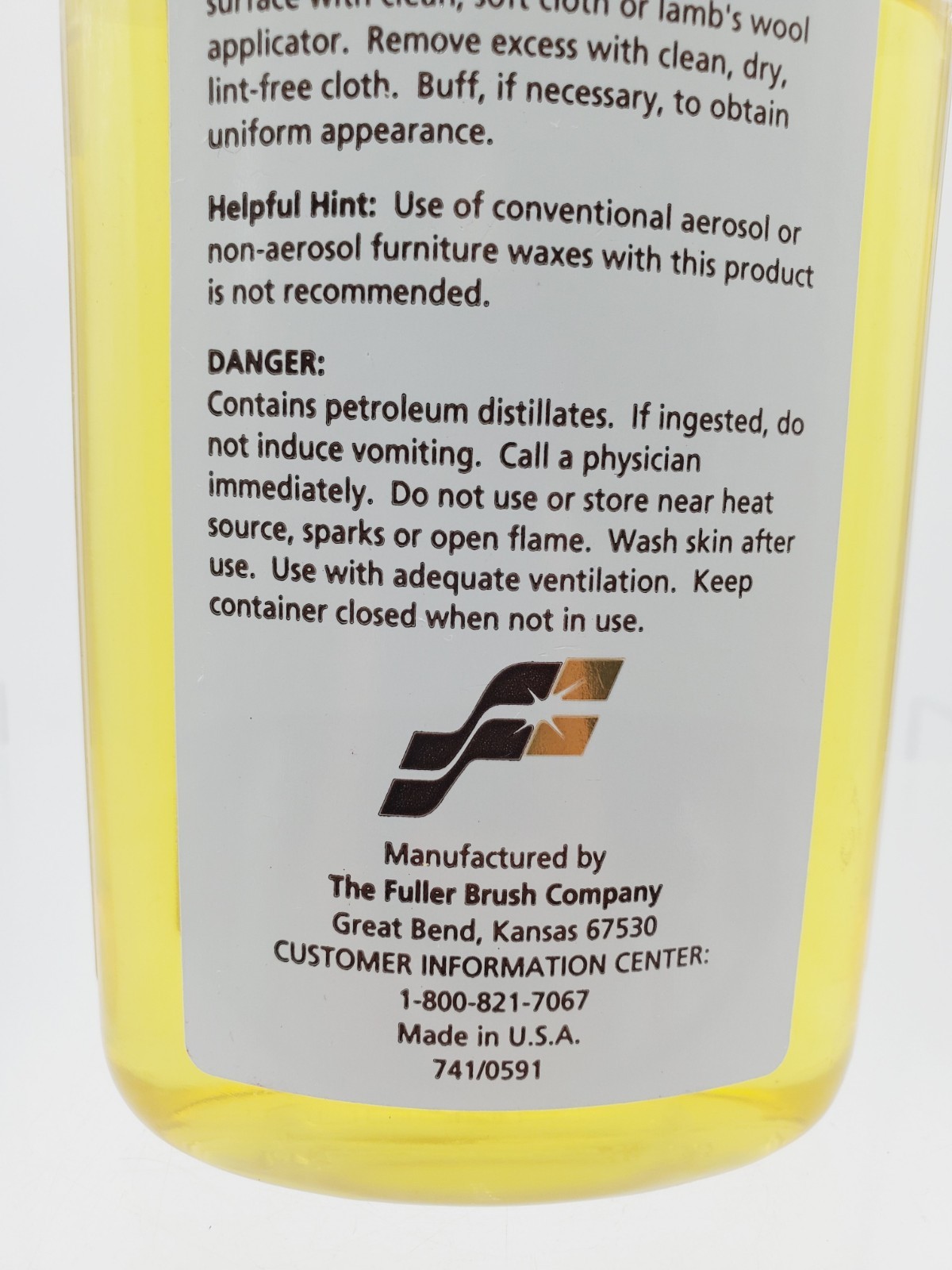 Fuller Brush Co Lemon Furniture Oil New Old Stock Protects And Restores Wood HTF