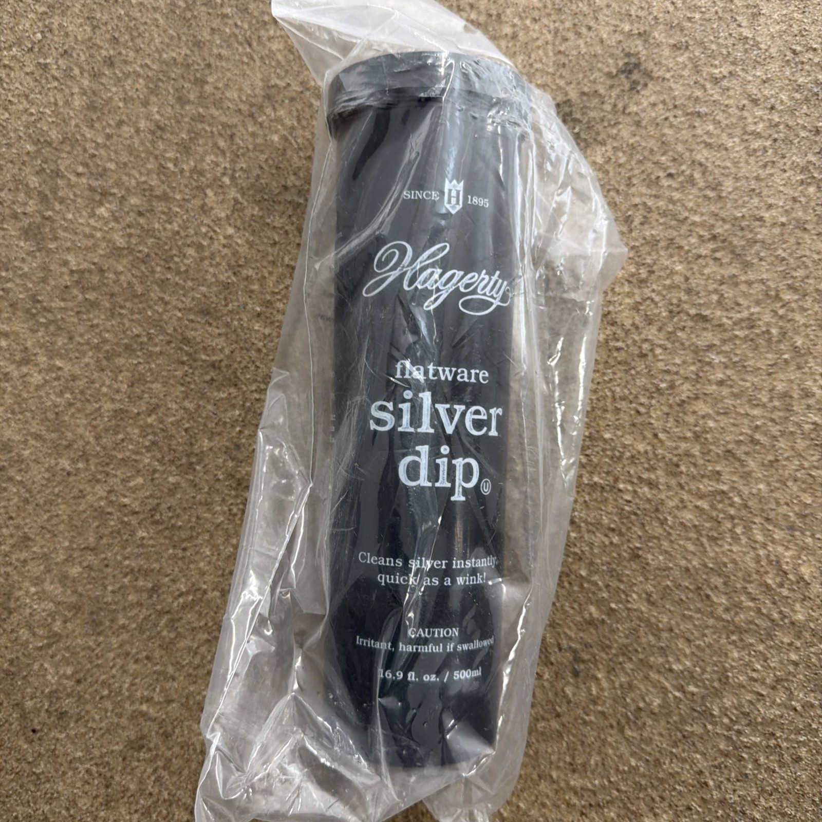 VTG Hagerty 16.9 Oz Flatware Silver Dip Cleaner Polish Basket Unscented SEALED