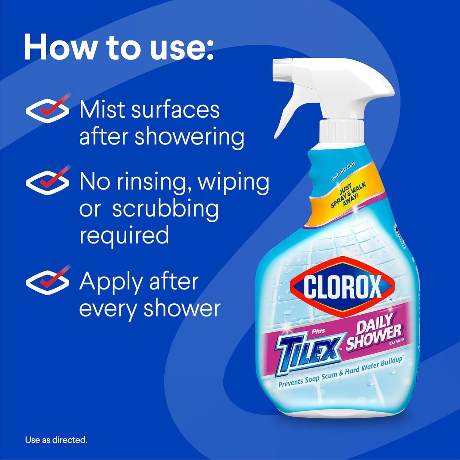 Shower Glass Cleaner – Professional Strength Shower Door & Tile Spray – Removes