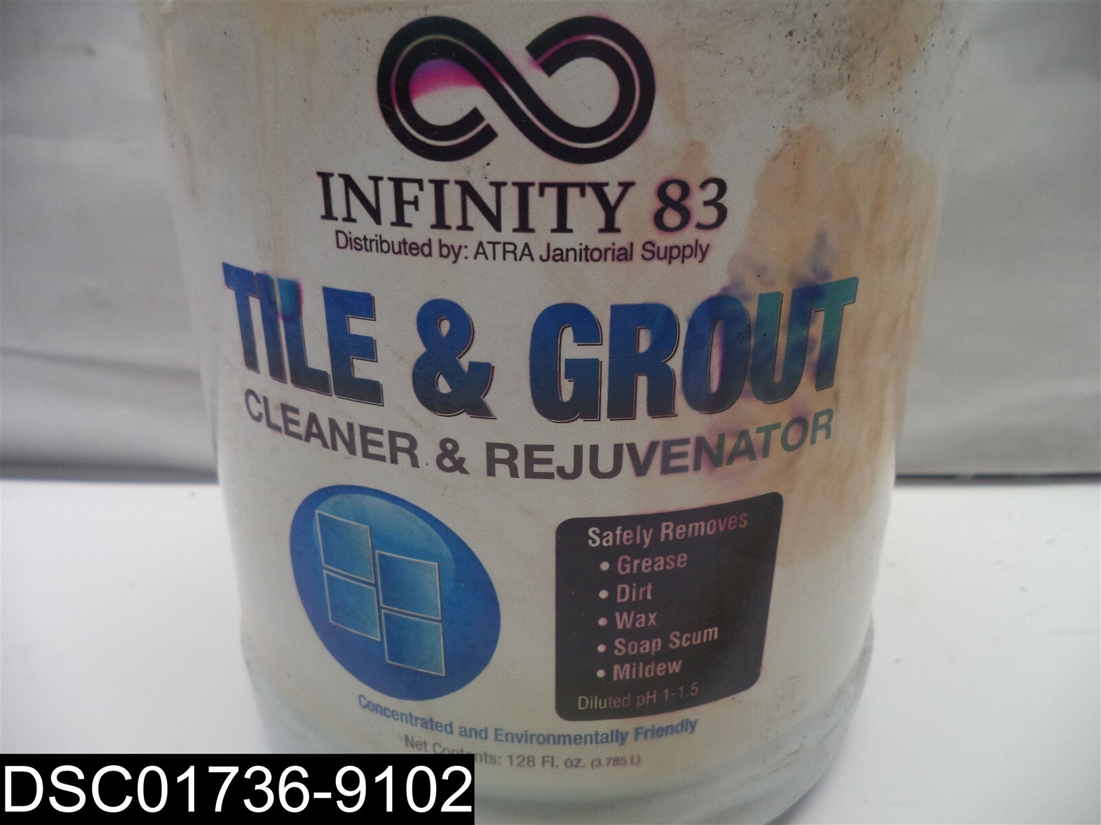 QTY=4 Gallons( 1 Gallon X 4) Infinity 83 Tile & Grout Cleaner & Rejuvenator