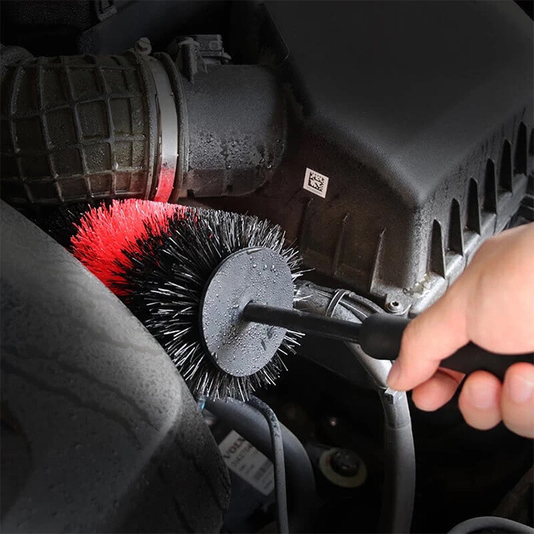 Car Wheel Rims Detailing Brush Wheel Brush Cleaning Tire Seat Car Engine Wash