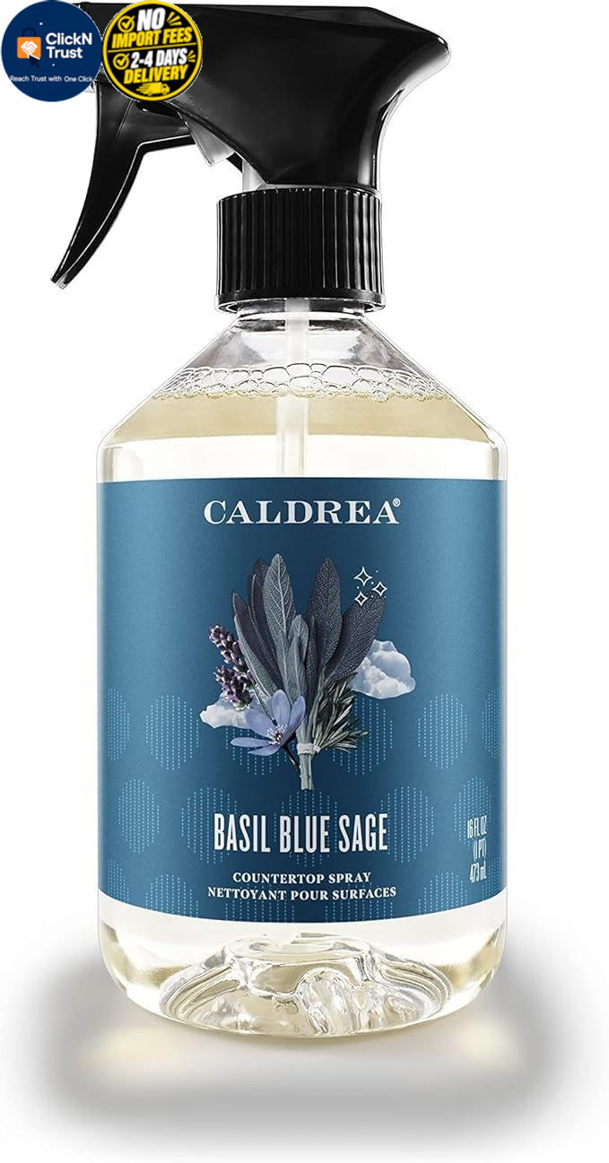 Caldrea Multi-surface CounterTop Spray 16 Fl Oz (Pack of 1), Transparent