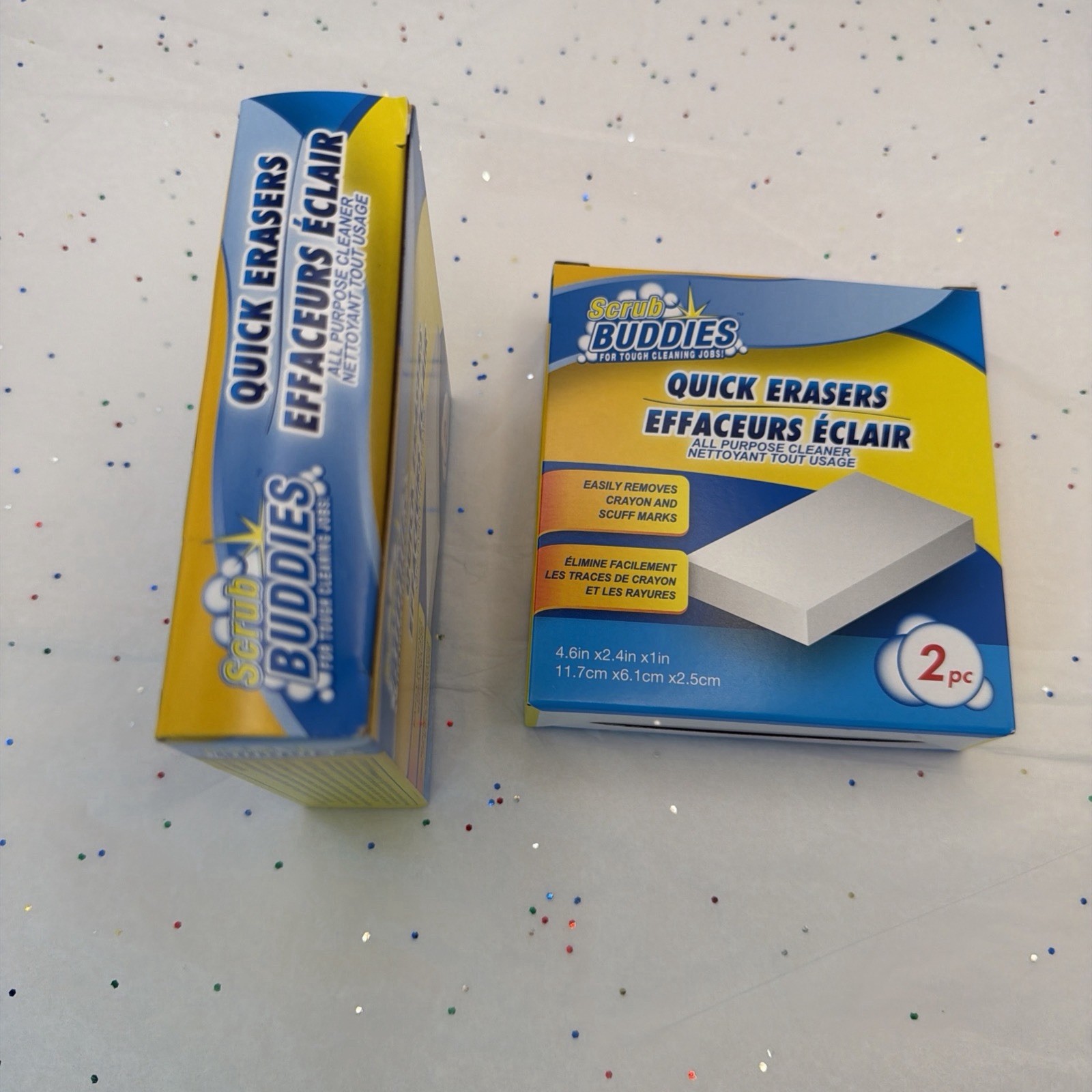 Scrub Buddies, Quick Erasers, All Purpose Cleaner, 2 box Set 4total, new Sponge