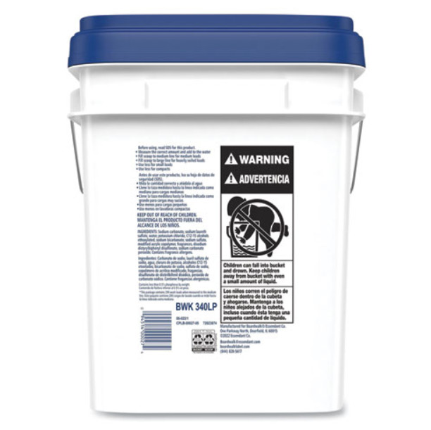 Boardwalk Powder Laundry Detergent Low Foam Crisp Clean Scent 18 lb Pail New