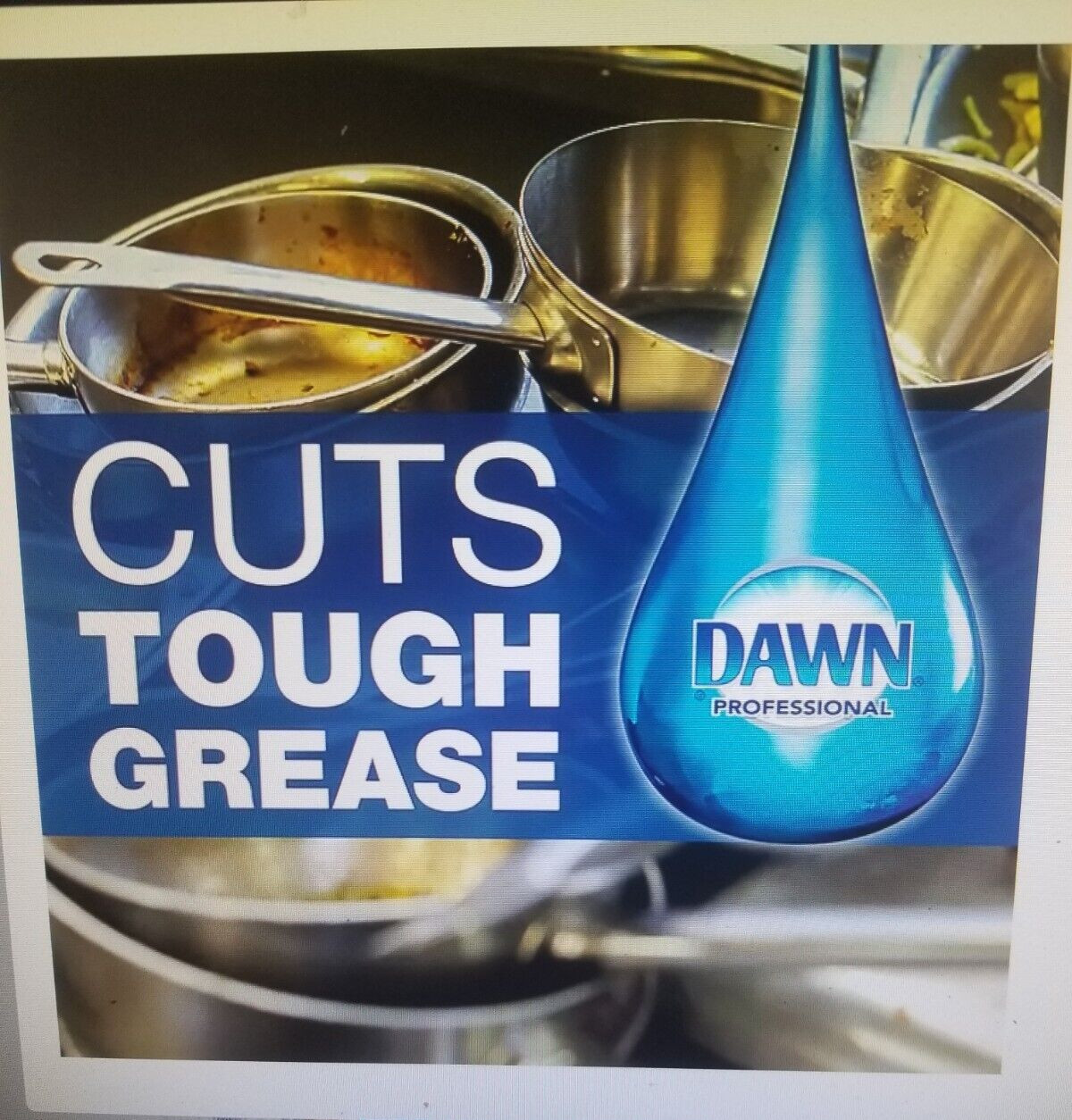 (ONE) FOOD SERVICE DAWN DISH WASHING LIQUID, POTS & PANS, ORIGINAL, GALLON SIZE
