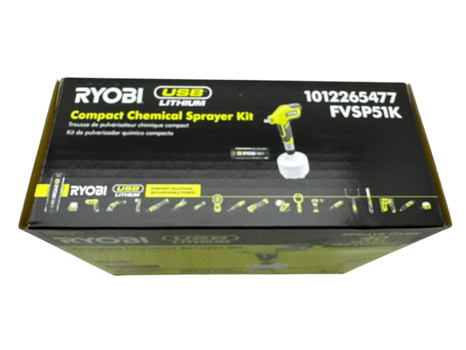 Ryobi USB Lithium Compact Sprayer w/2 Ah Battery + Charging Cable FVSP51K New