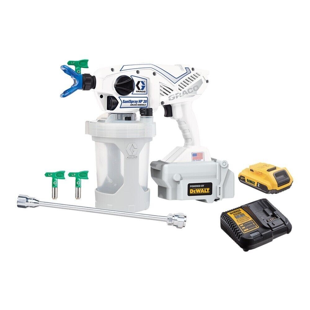 Graco SaniSpray HP 20 Cordless Handheld Airless Disinfectant Sprayer – 25R791