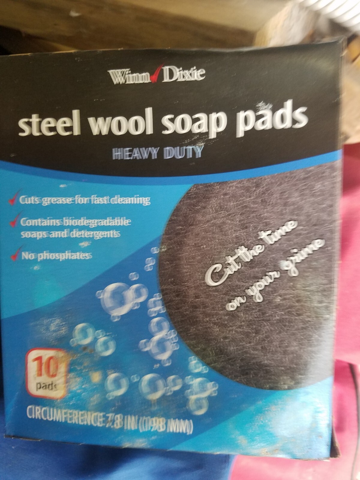 ***JOB LOT OF 12 BOXES*** Winn-Dixie Steel Wool Soap Pads Heavy Duty 10 Ct