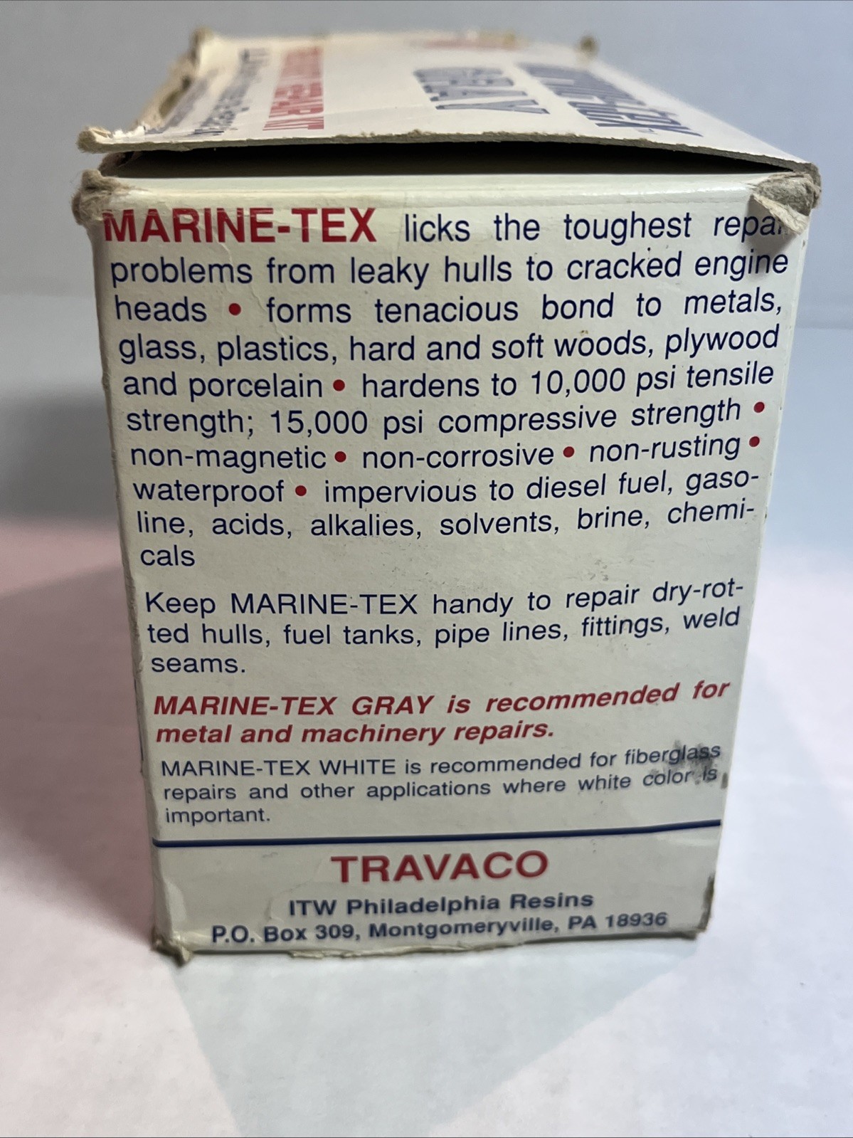 TRAVACO PRODUCTS- Marine-TEX 14 OZ KIT Gray