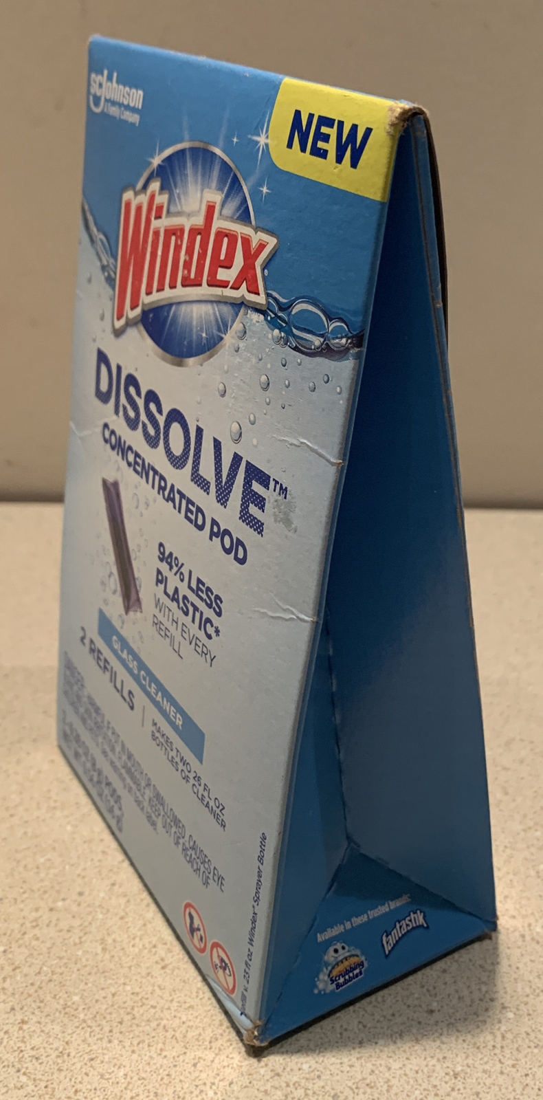 Windex Dissolve Concentrated Pod Glass Cleaner Pack (Contains 2 Refills). NEW