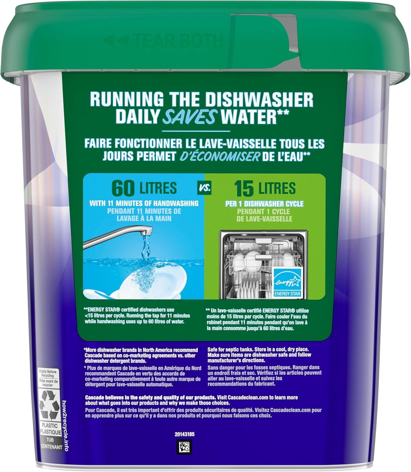 Platinum plus Action Pacs Dishwasher Detergent – Fresh Scent, 51 Pack
