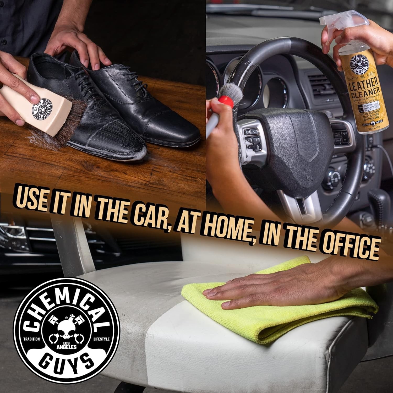 Chemical Guys Leather Cleaner and Conditioner Kit 16oz Car Interior
