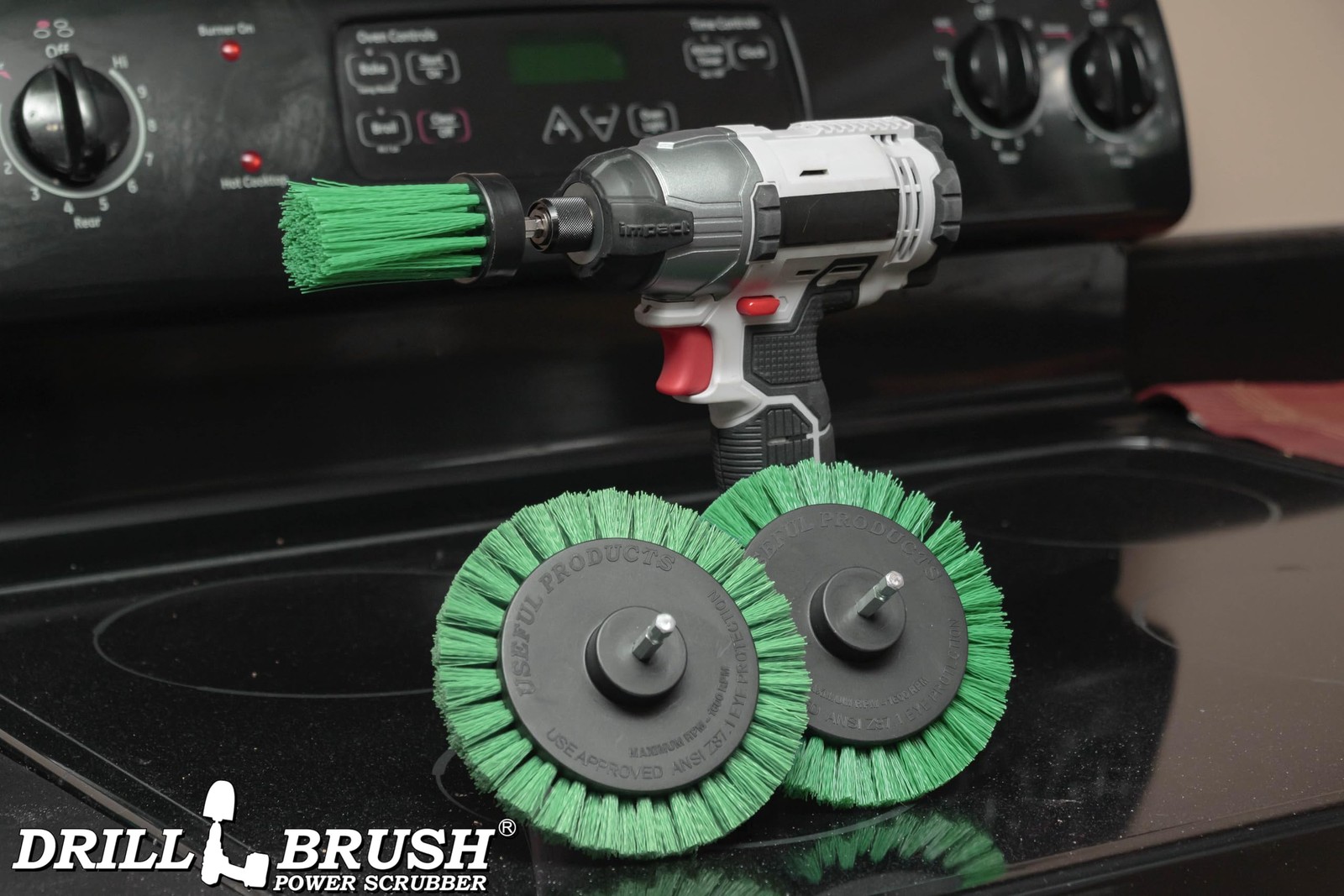 Dishwasher Safe Kitchen Appliance Cleaner Brushes for Power Drill – Small Cre…