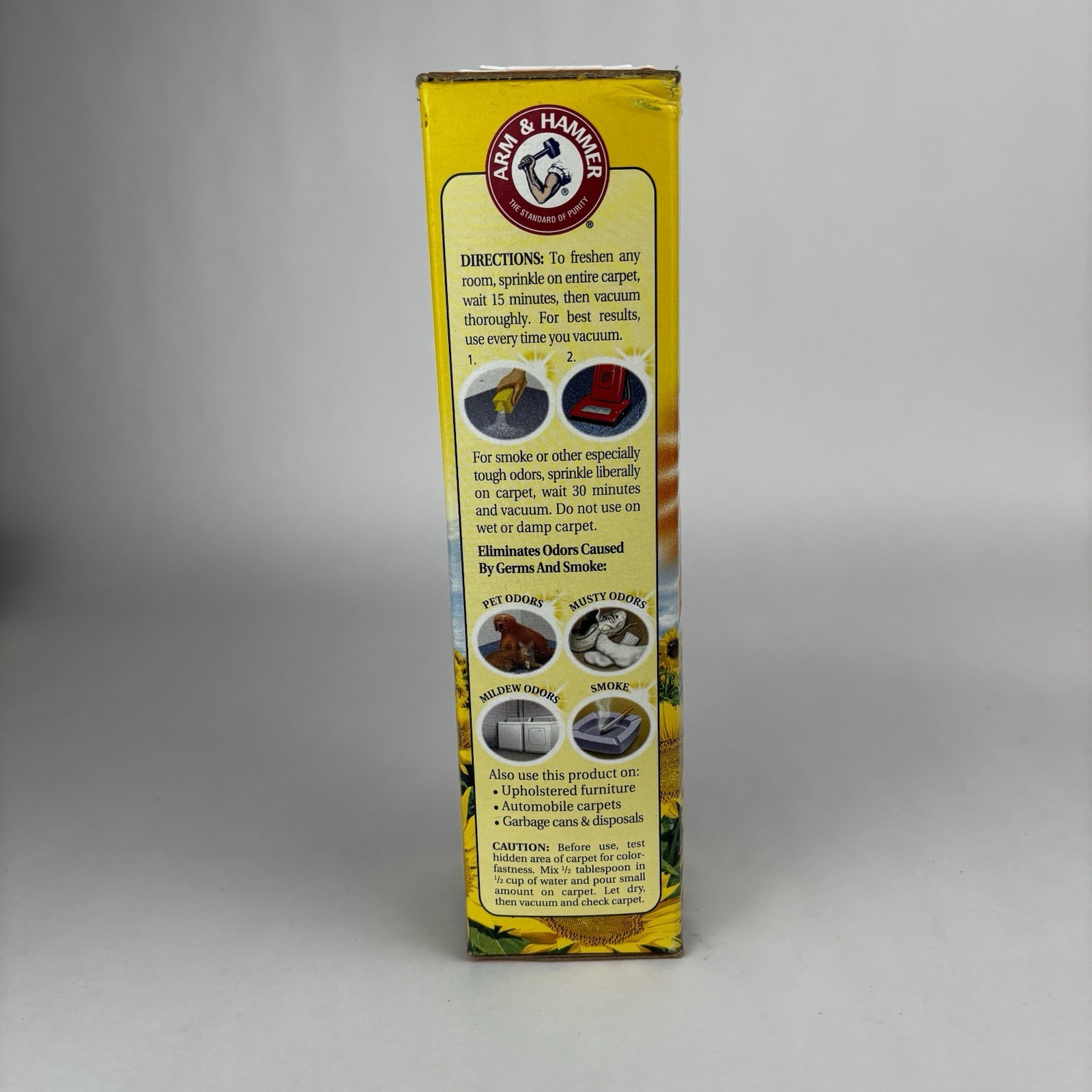 RARE Arm & Hammer Carpet & Room Deodorizer Sunflower Fresh Discontinued NOS