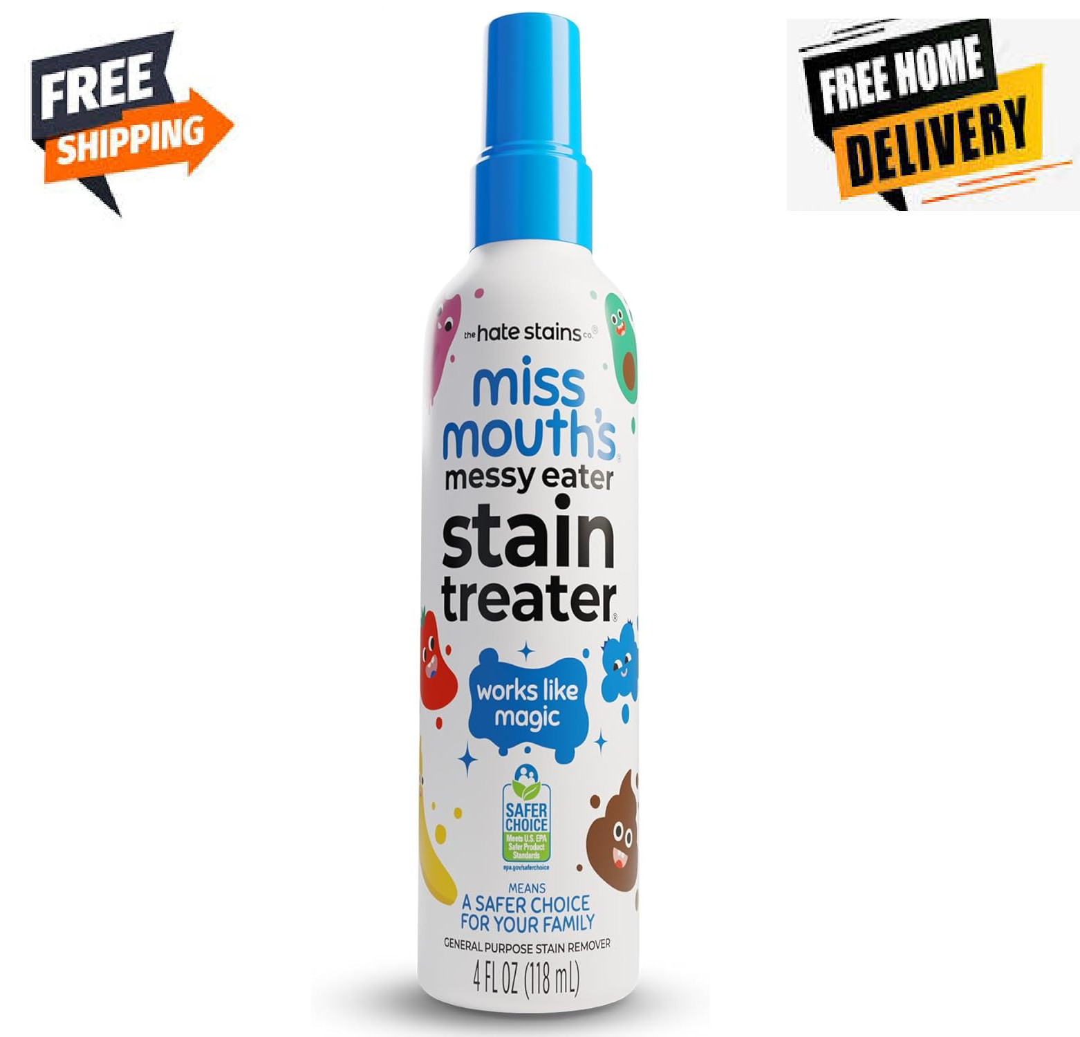 Miss Mouth’s Messy Eater Stain Treater Spray – 4oz Stain Remover – Newborn & Bab