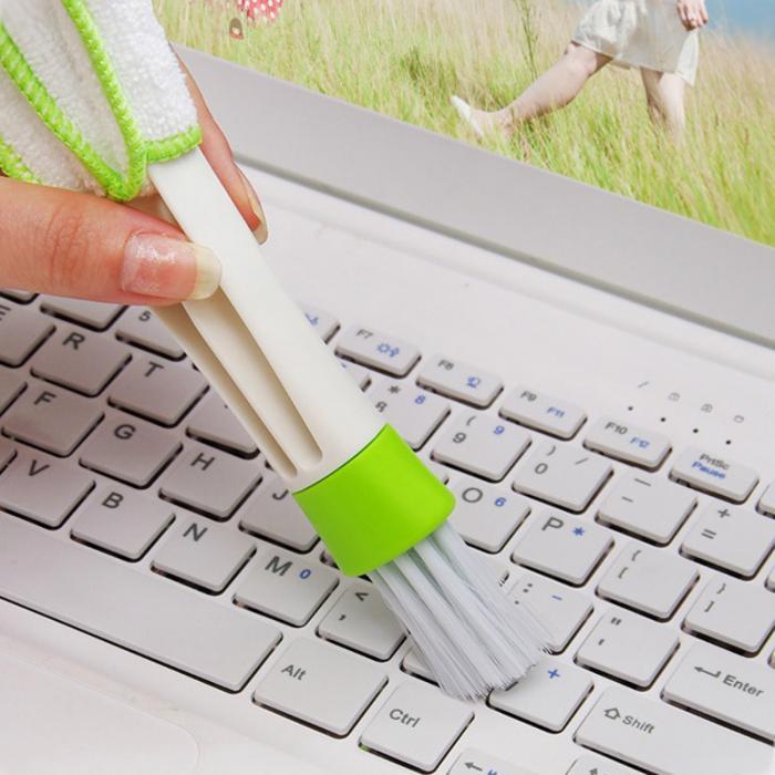 5x PCS – Portable Double End Car Vent Brush Dust Cleaner Window Air Con Blinds
