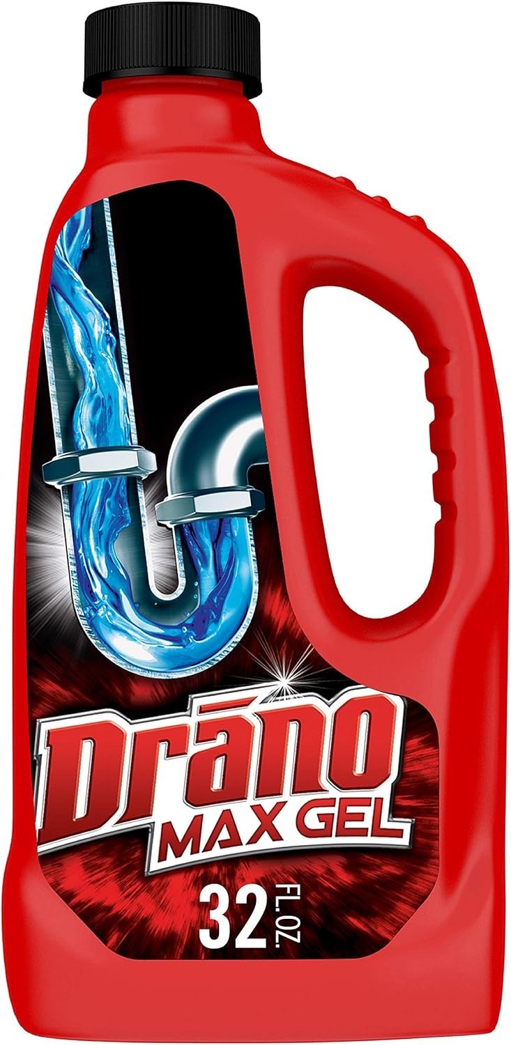 Drano Max Gel Drain Clog Remover and Cleaner for Shower or Sink Drains 32.oz