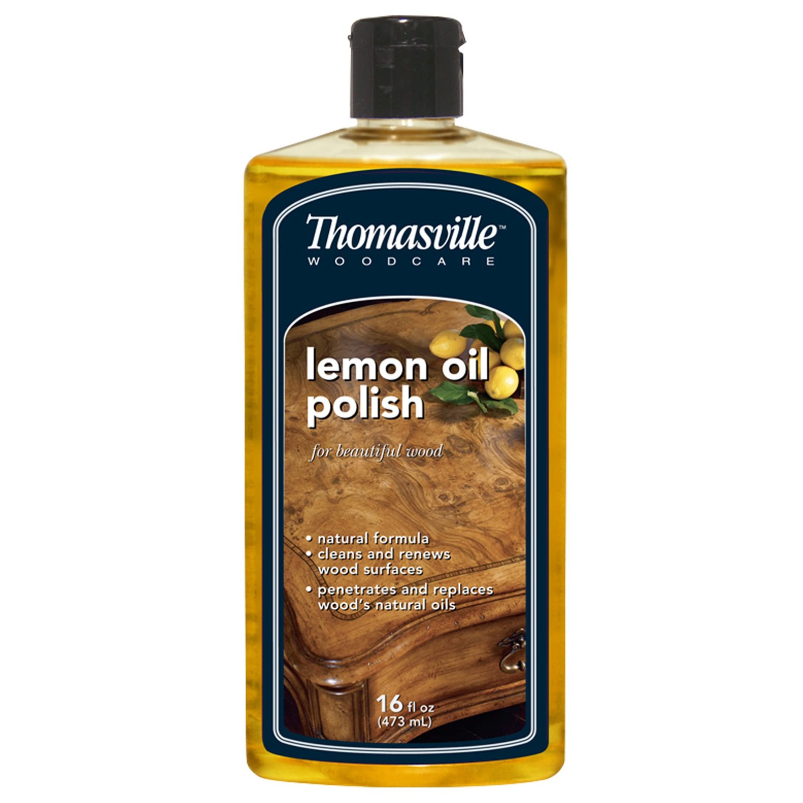 Wood Cleaner & Furniture Polish – Lemon Oil, Restores Surfaces, 16oz