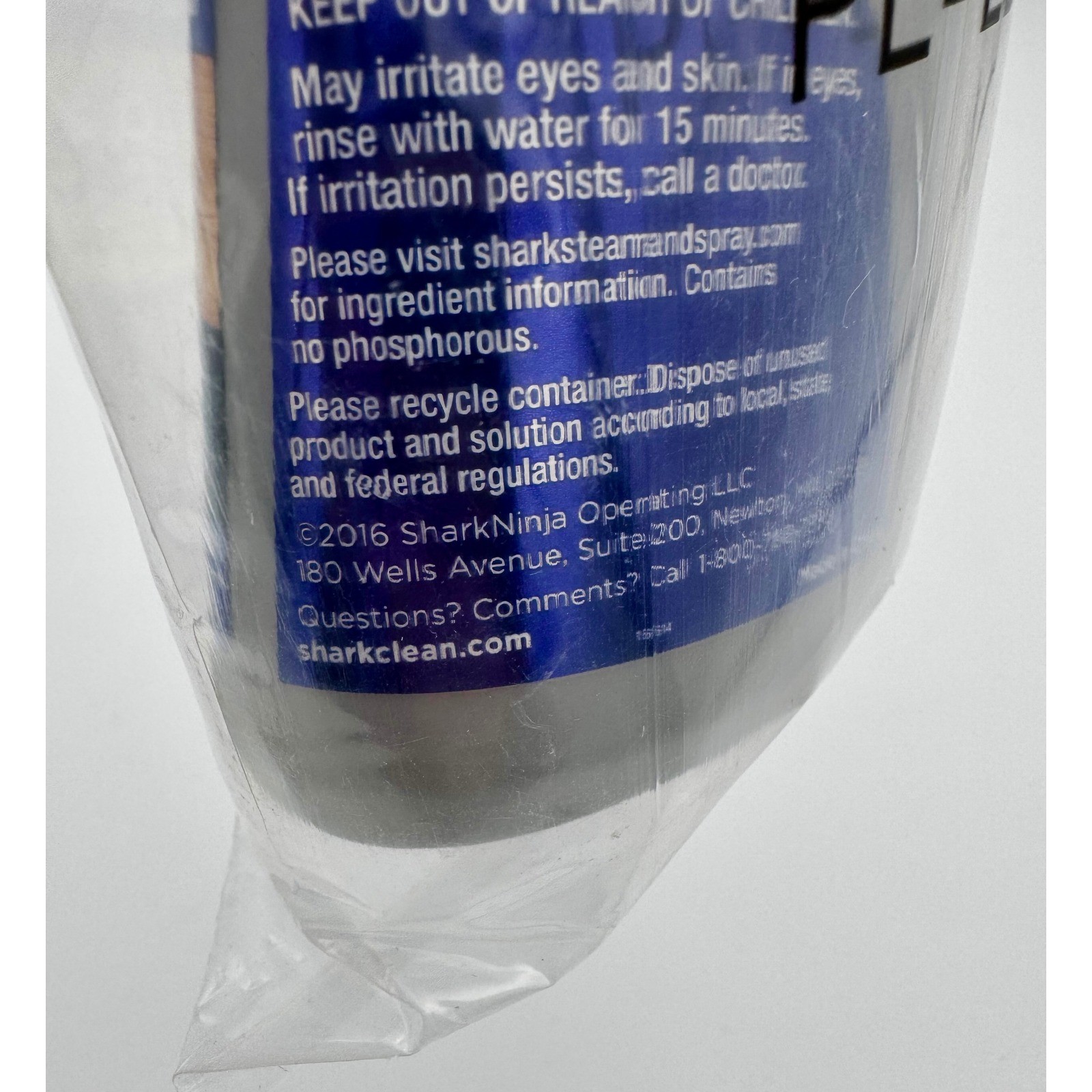 Shark Hard Floor Cleanser Waterfall Fresh 10 oz Refill New Sealed For Steam Mop