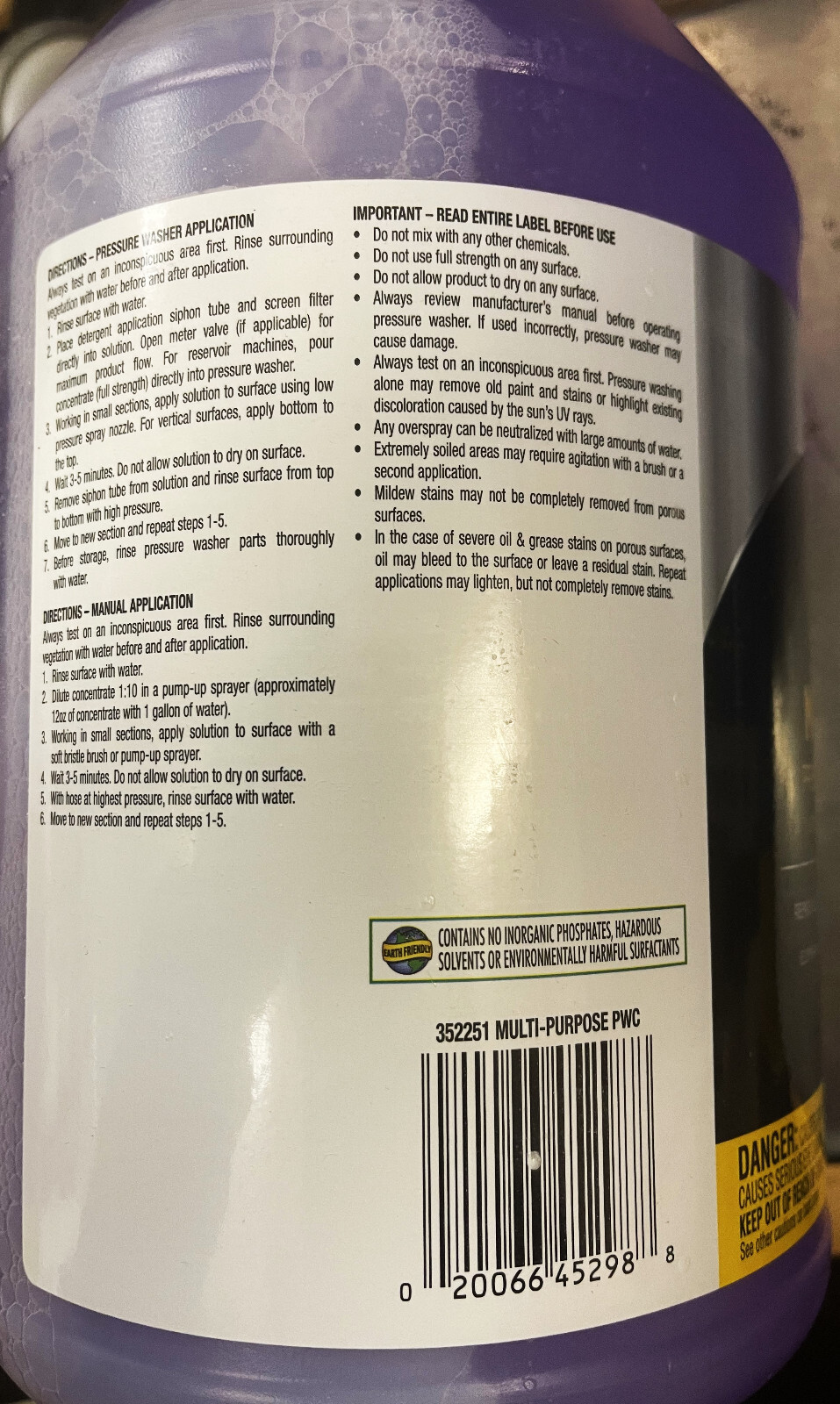 Krud Kutter Pro Pressure Washer Concentrate 1 gal