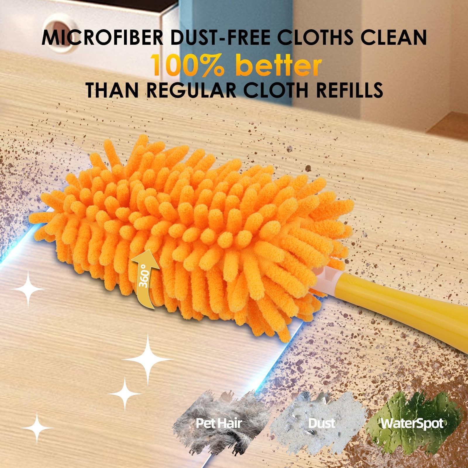 Dusters for Swiffer – Reusable Duster Refill Compatible with Swiffer Hand Dus…
