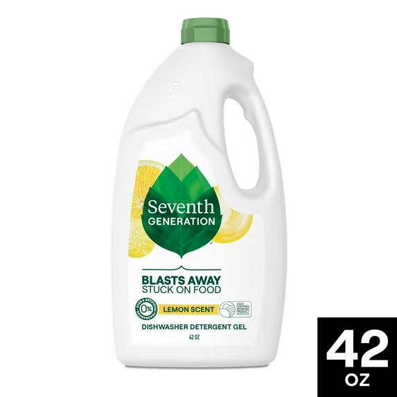 Seventh Generation – Dishwasher Detergent Liquid Gel – Lemon Scent – 42 Oz