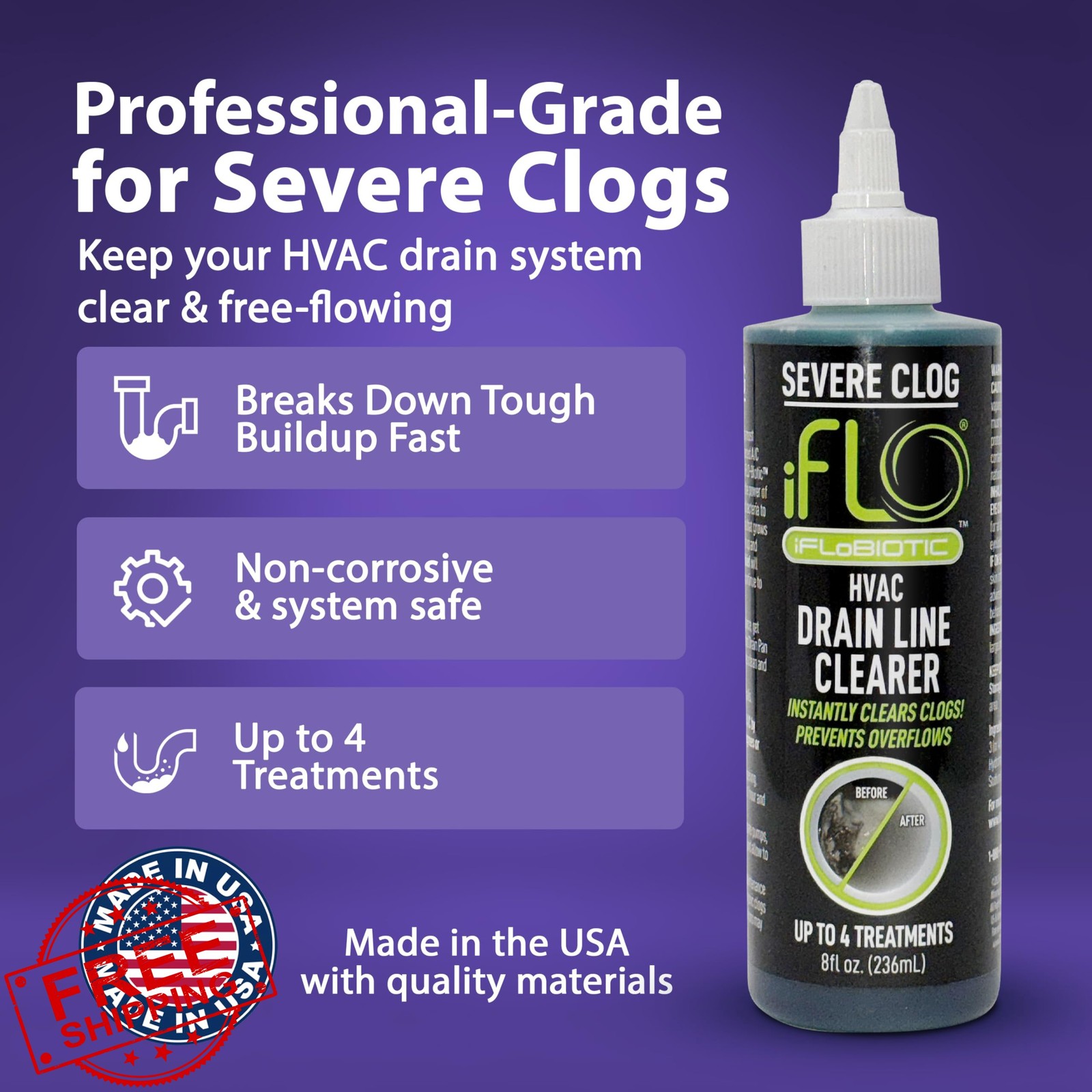 iFLO A/C Drain Line Cleaner 8oz