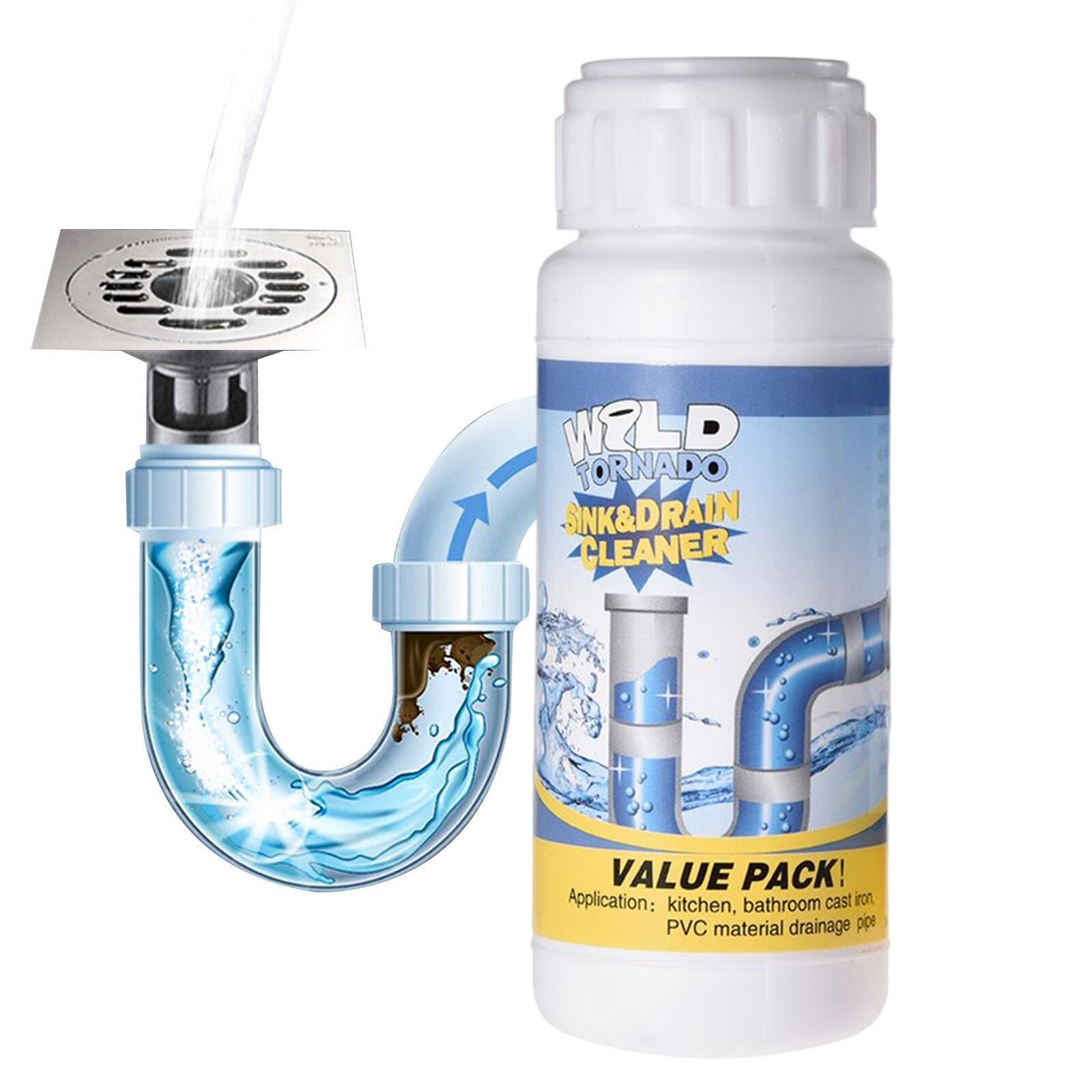 Wild Powerful Sink & Drain Cleaner Efficiency Clog Remover & Clean