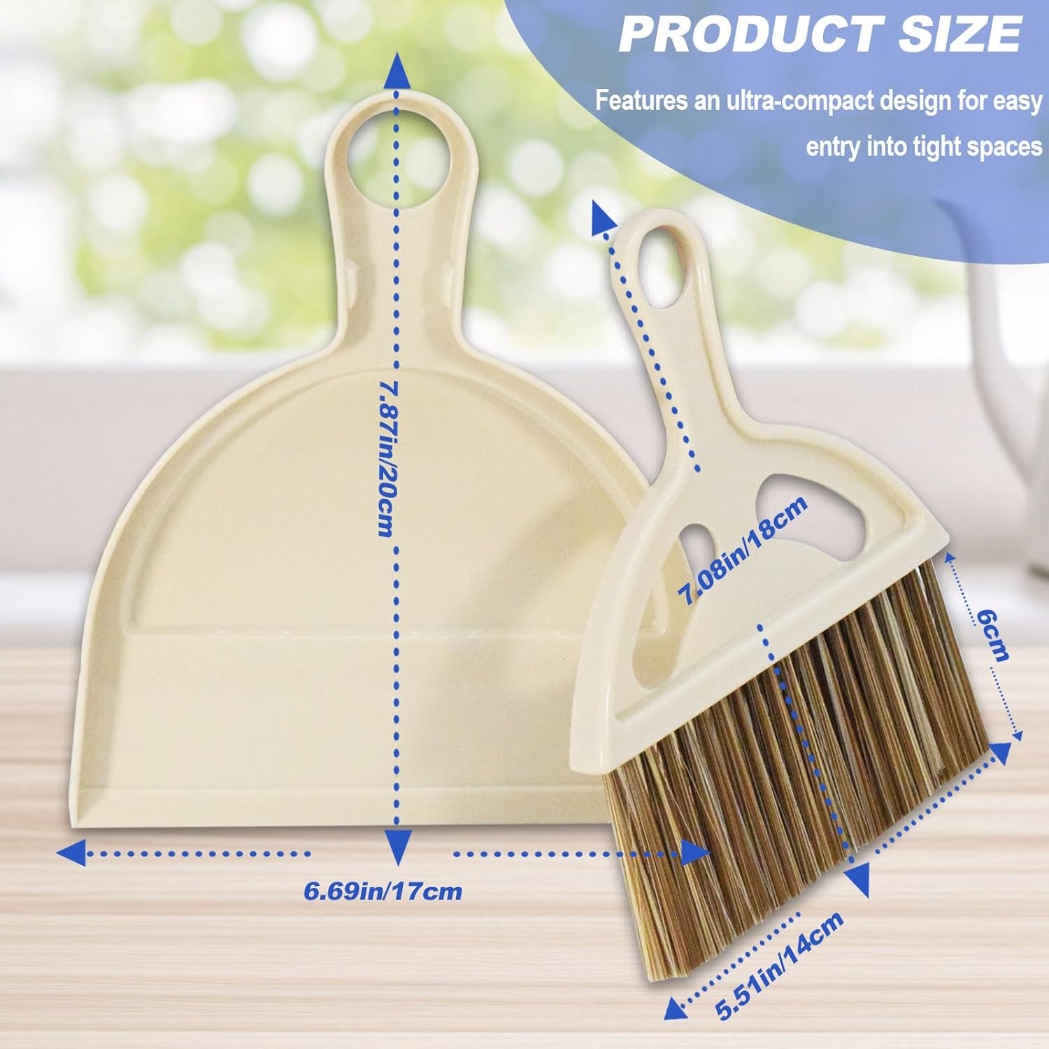 Mini Broom and Dustpan Set Hand Broom with Dustpan Portable Housekeeping