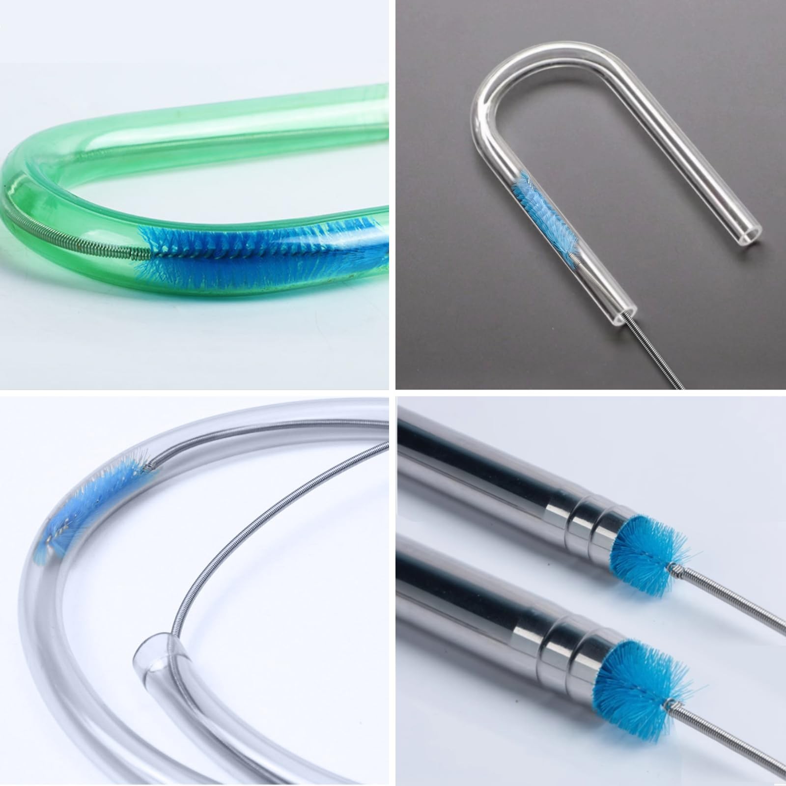 Flexible Long Drain Brush, Double Elastic Ended Nylon Cleaner Hose Tube Pipe …