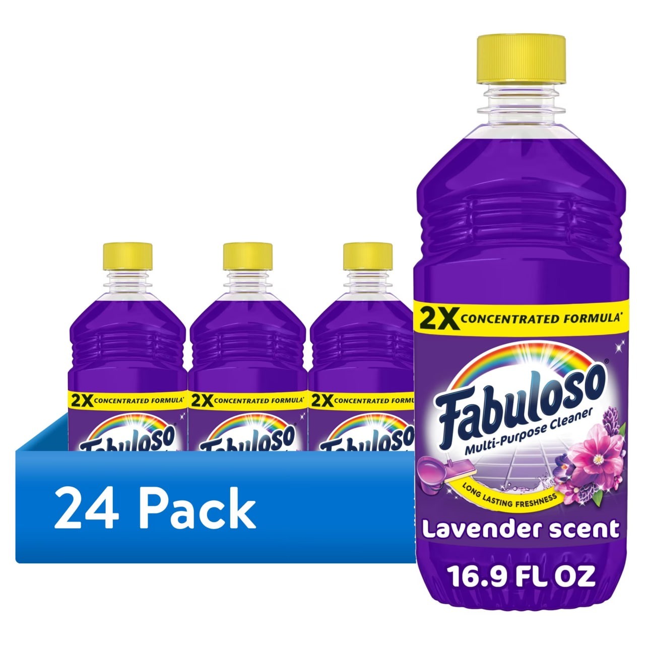 (24 Pack) Fabuloso 2X Multi-Purpose Cleaner Lavender No Rinse 16.9 fl oz