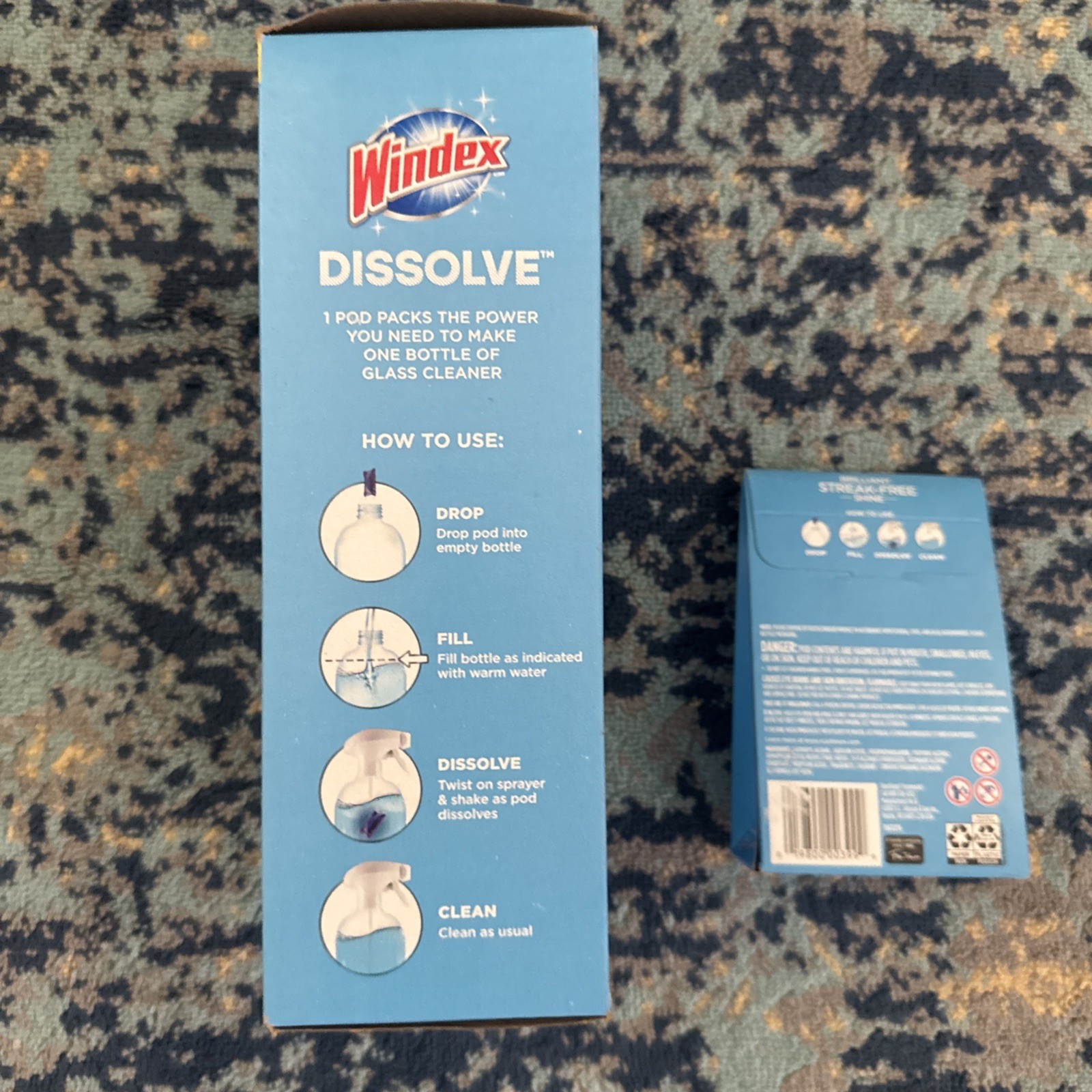 New in Box! Windex Dissolve Starter Kit and 2 Pack refill Eco Friendly