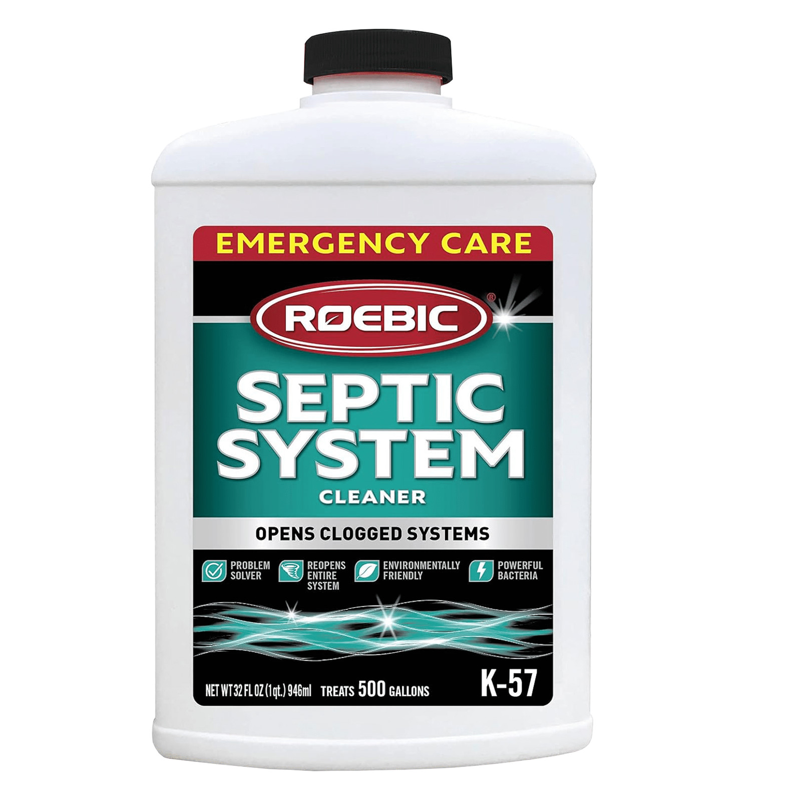 K-57 Septic System Drain Cleaner Liquid Septic Tank Pipe Clog Remover W/