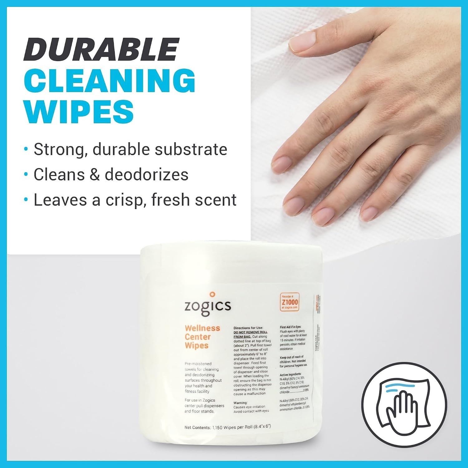 Fresh Scented 4600 Count Gym Wipes – Multi-Surface Cleaner for Fitness Centers