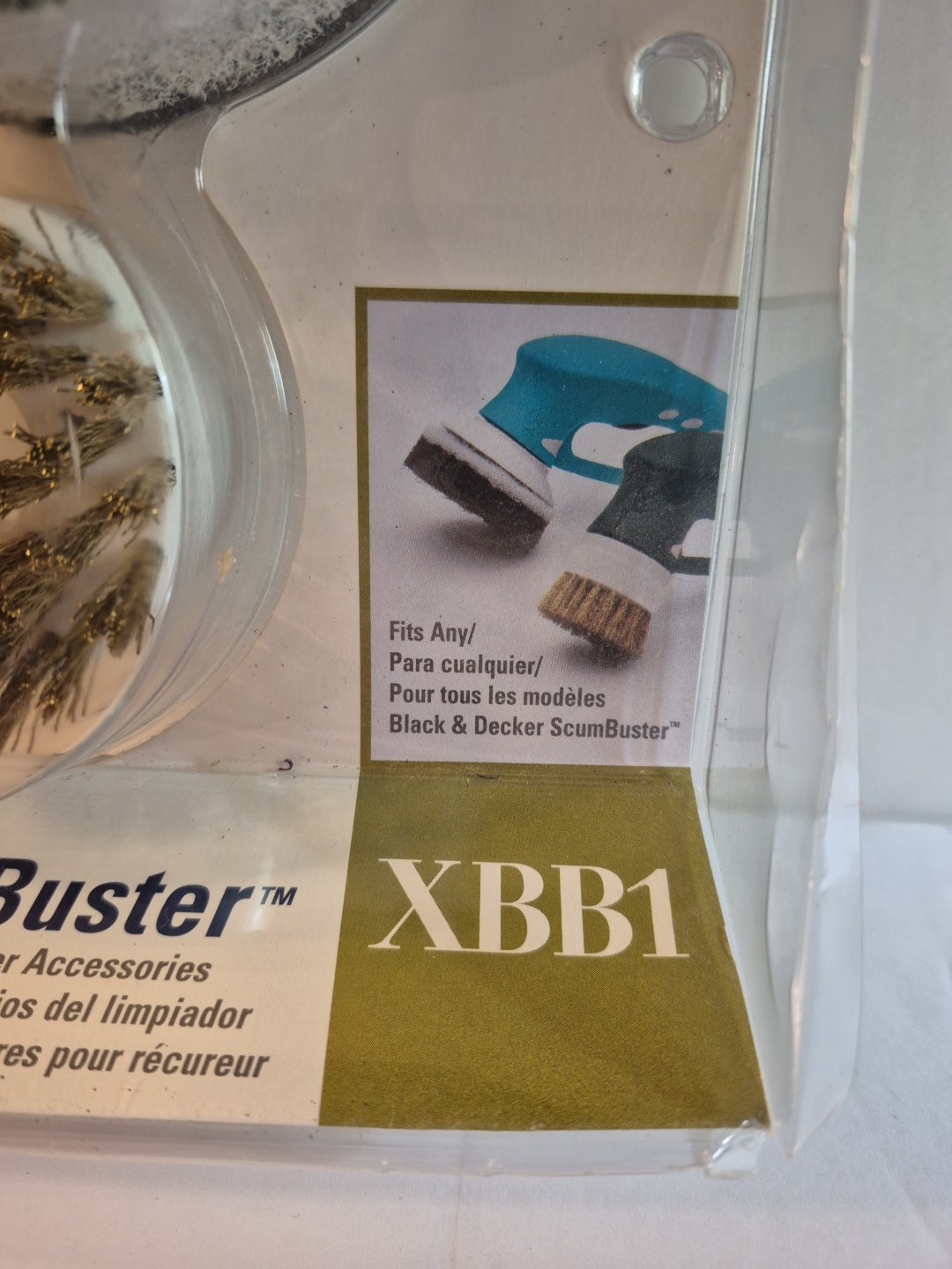 Black & Decker XBB1 ScumBuster Accessories Wire Bristle Brush & 2-Scrub Pads-NEW