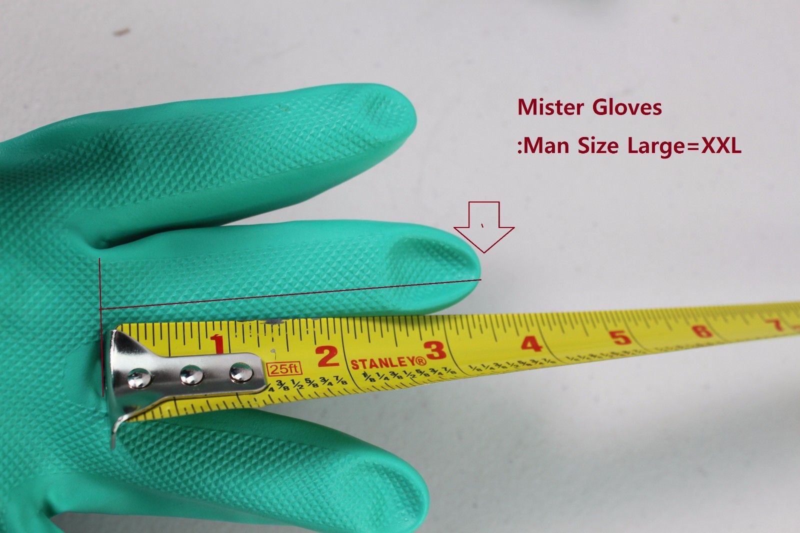 Mister Gloves Non Latex Big XXL Equivalent Rubber Gloves for Mr. Men for Clean
