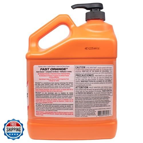 Fast Orange 25219 Pumice Lotion, Heavy Duty Hand Cleaner, Natural Citrus Scen