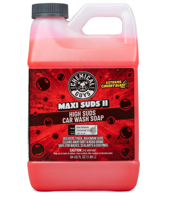 Chemical Guys Maxi Suds II Foaming Car Wash Soap – High Foam Car Wash Soap, Ch