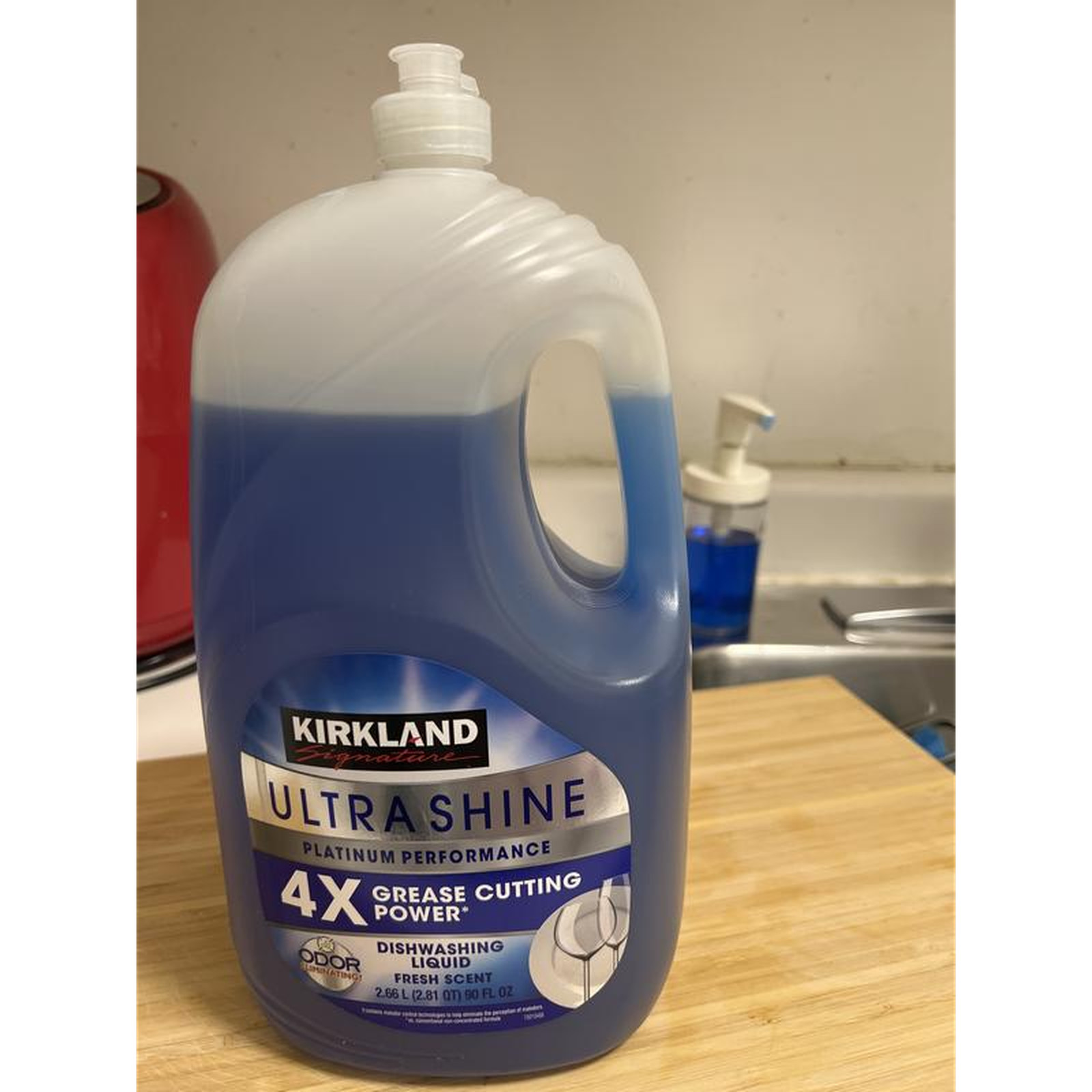 Kirkland Signature Commercial Dishwashing Liquid 90 oz Heavy Duty Degreaser Soap