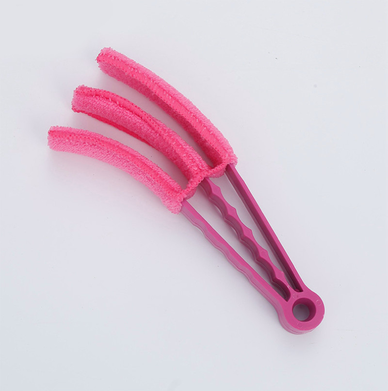 Venetian Blind Blade Cleaner Window Conditioner Duster Brush 2 Clamps 8 sleeves