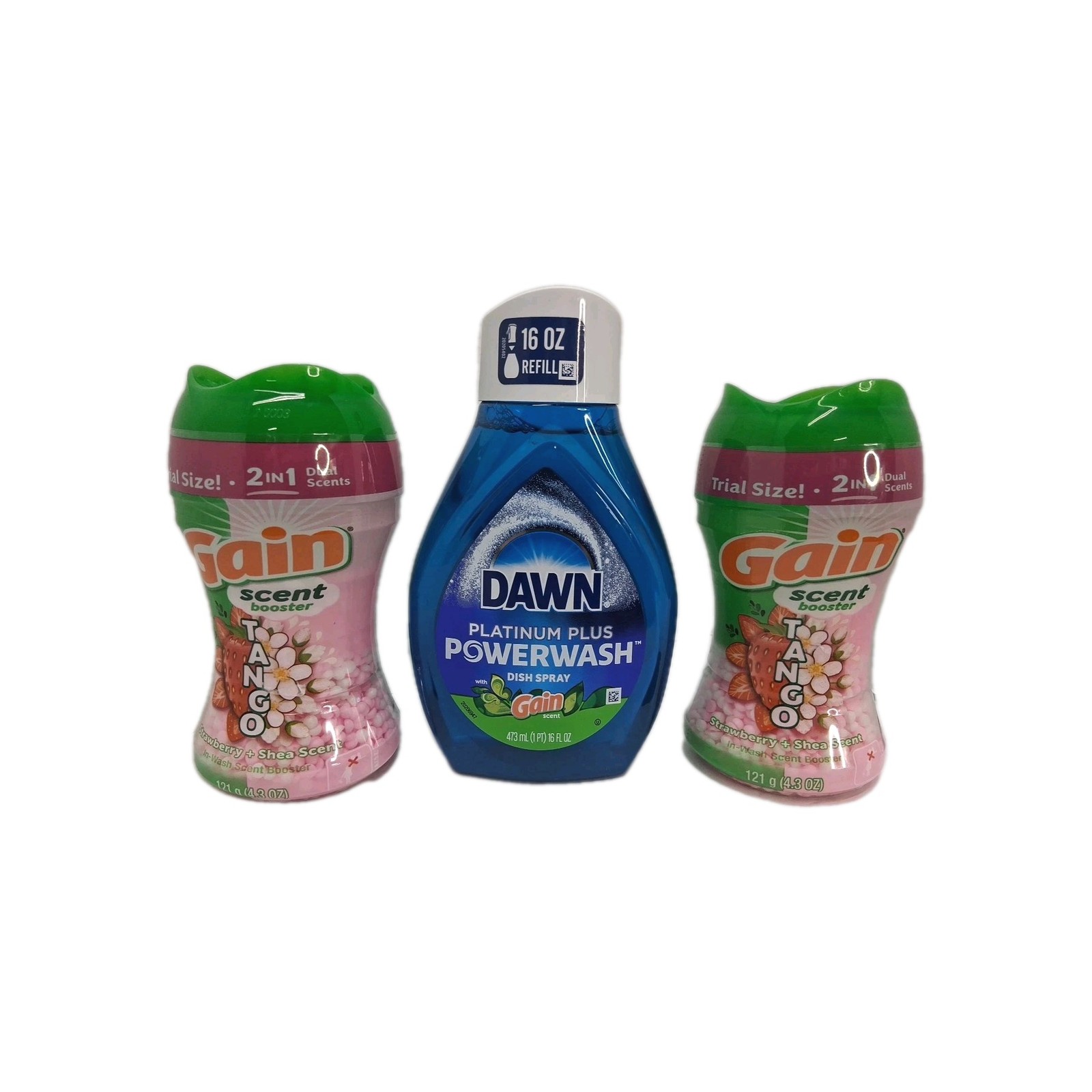 3 PACK Dawn Powerwash Gain Original Scent Spray Refills, 21.5 oz Gain Scent NEW