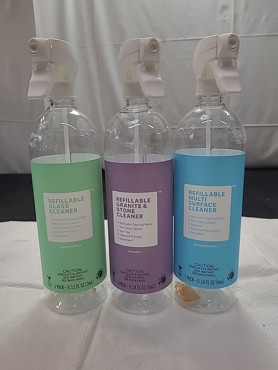 BRANDLESS Cleaner Starter Pack- Cucumber Mint/Summer Breeze/Lavender- LOT OF 3
