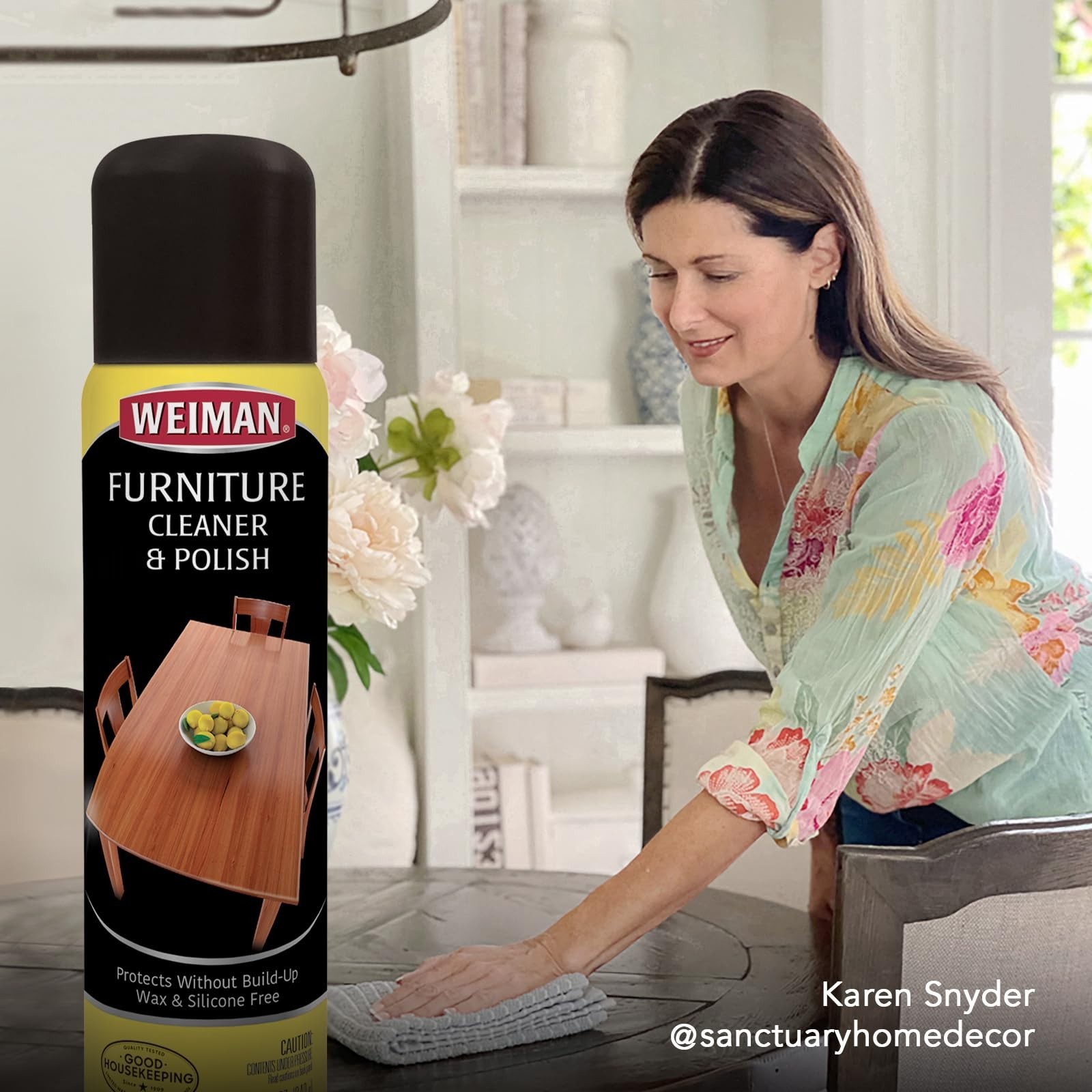 Wood Furniture Cleaner & Polish – Cleans, Shines & Protects – 2 Pack + Microfibe