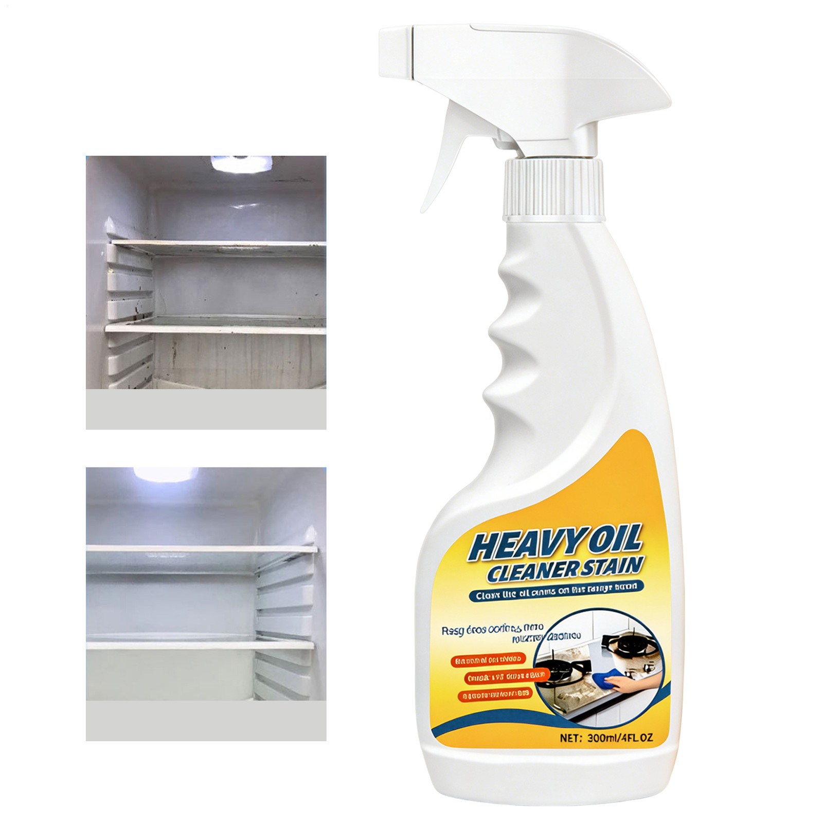 300ml Kitchen Heavy Oil Cleaner, All Purpose Kitchens Heavy Oil Cleaning Agent.
