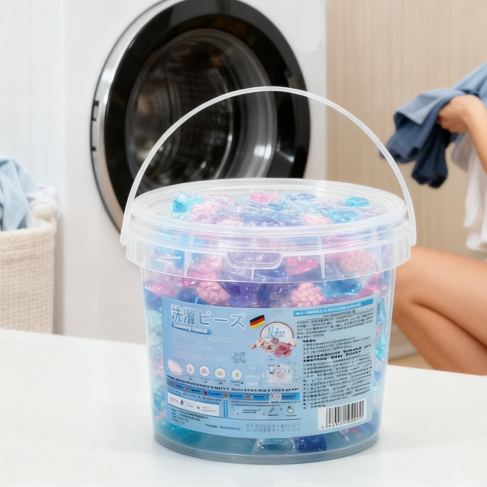 Laundry Detergent Pods Deep Cleaning 40 Tablets Beads Laundry Pods