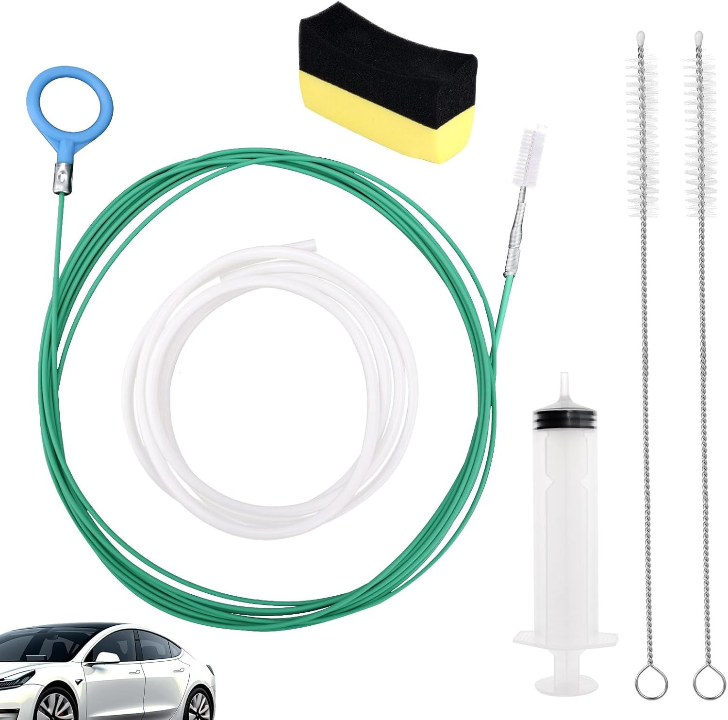 Car Sunroof Drain Cleaning Tool, Extra Long Flexible Wire Cleaner Unclogger with