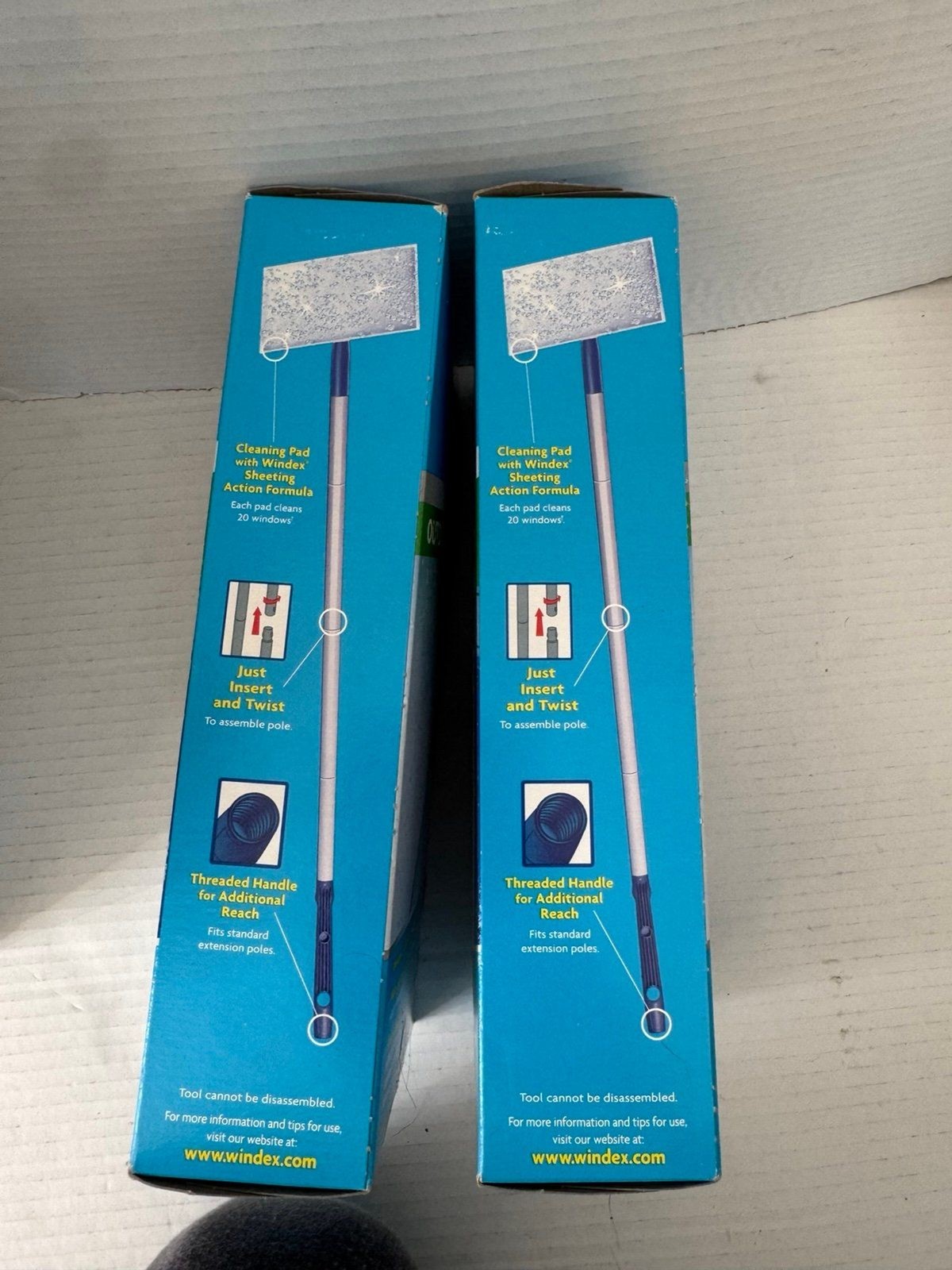 Pack Set of 2 Windex Outdoor All-In-One Glass & Window Cleaning Tool Starter Kit