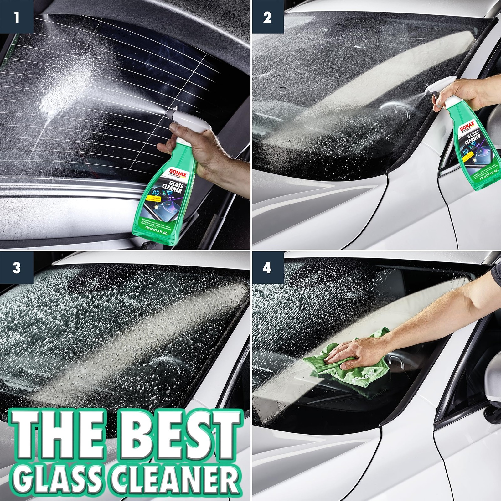 Glass Cleaner 338400 | Powerful Streak Formula for Crystal Clear Windows and …